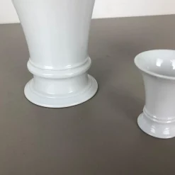 Porzellan Op Art Vase Vase von Fürstenberg Ceramics, 1970er, 3er Set