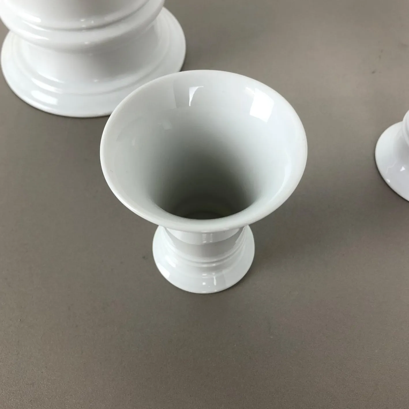 Porzellan Op Art Vase Vase von Fürstenberg Ceramics, 1970er, 3er Set