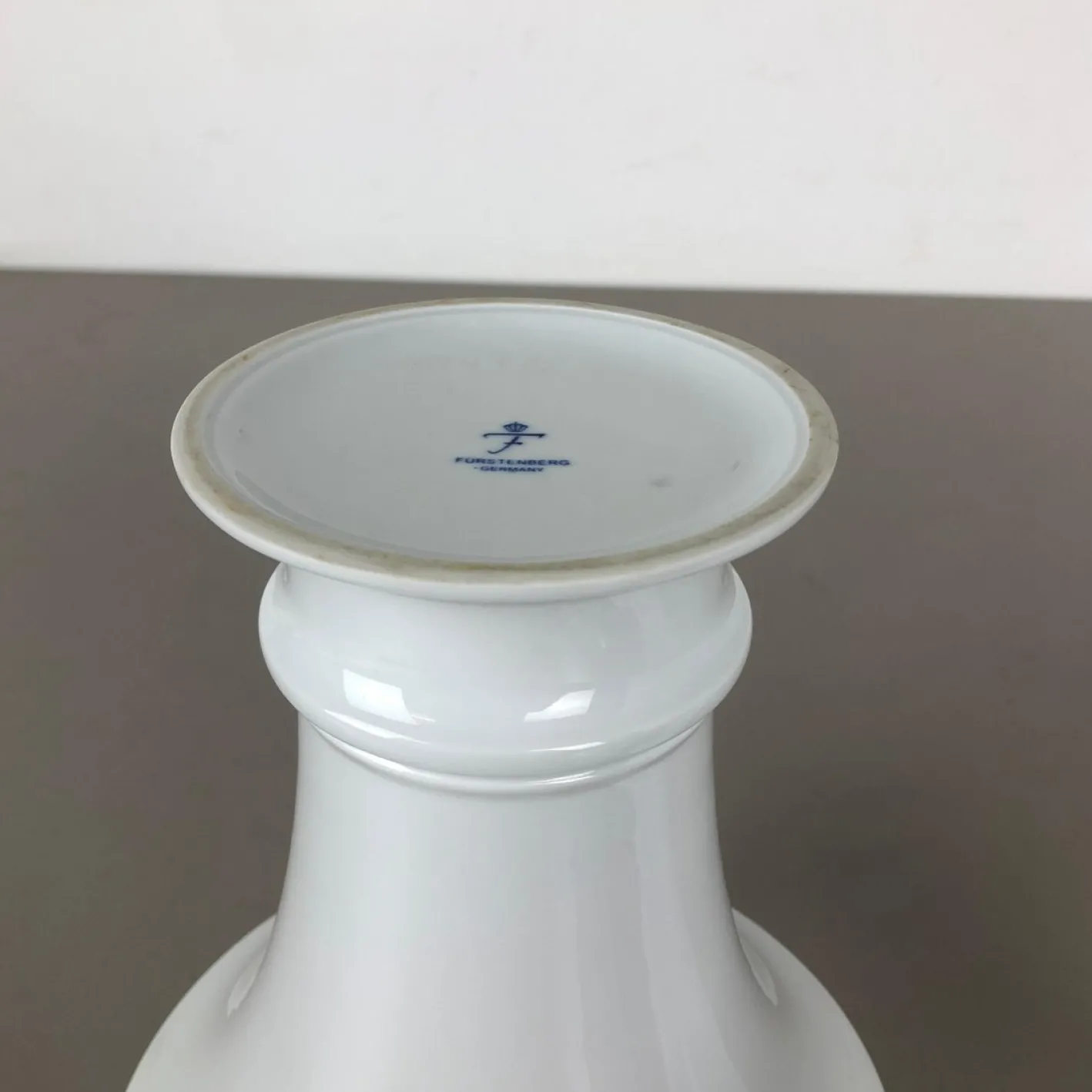 Porzellan Op Art Vase Vase von Fürstenberg Ceramics, 1970er, 3er Set