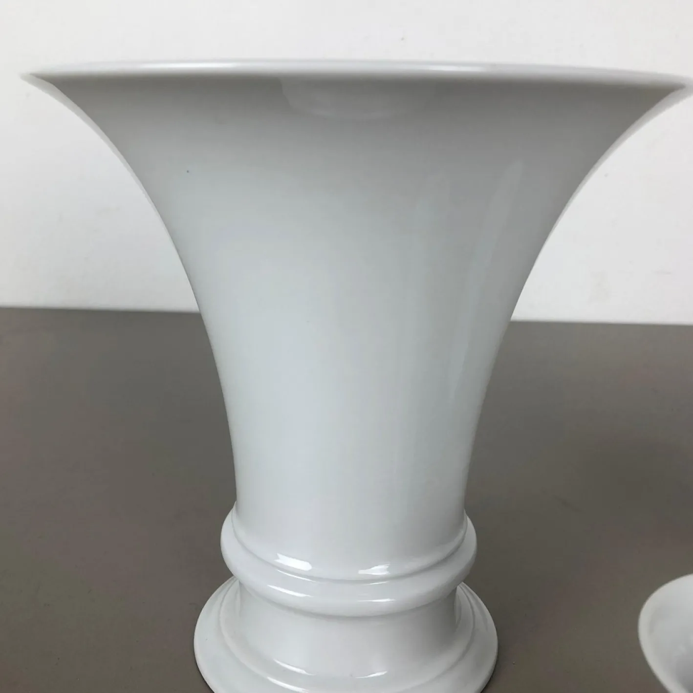 Porzellan Op Art Vase Vase von Fürstenberg Ceramics, 1970er, 3er Set