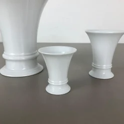 Porzellan Op Art Vase Vase von Fürstenberg Ceramics, 1970er, 3er Set