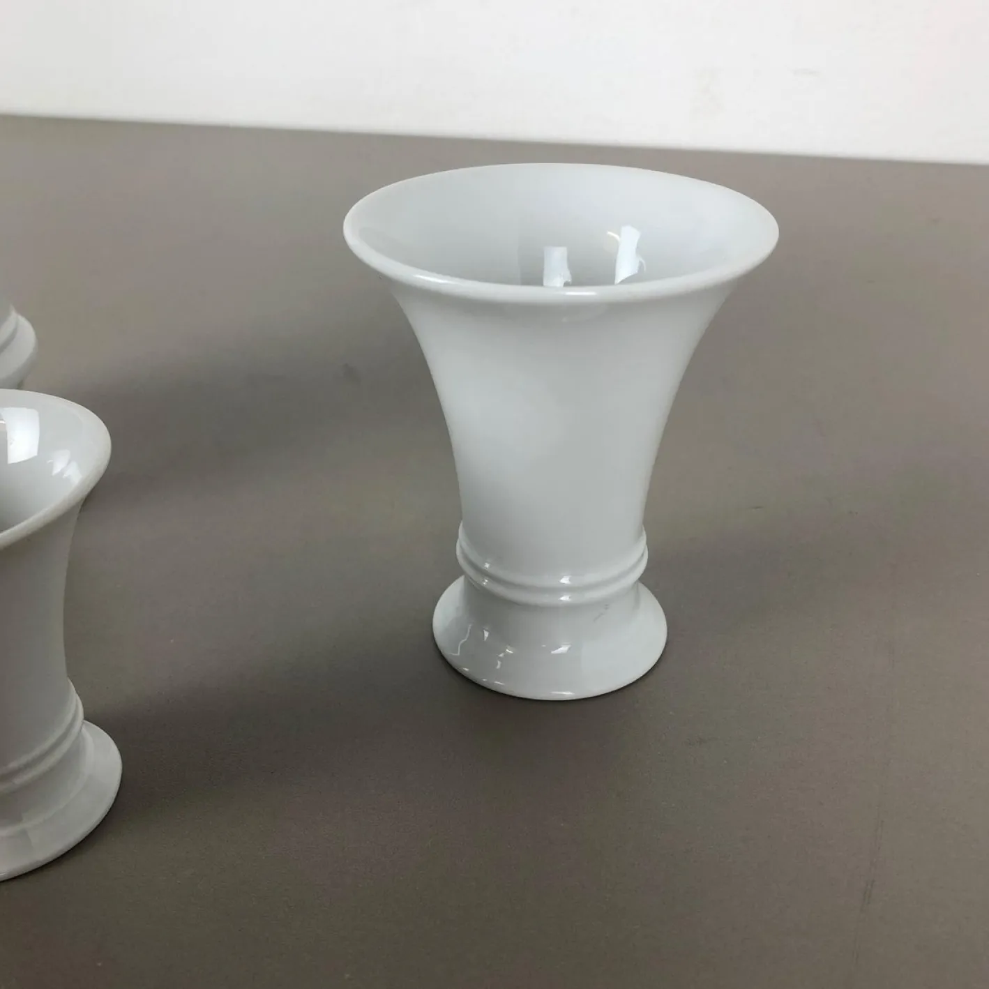 Porzellan Op Art Vase Vase von Fürstenberg Ceramics, 1970er, 3er Set