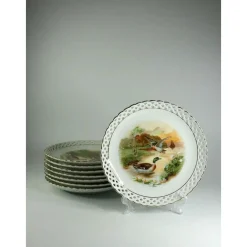 Porzellanservice mit Vergoldeten Rändern von Schumann Bavaria, 1930er, x Set