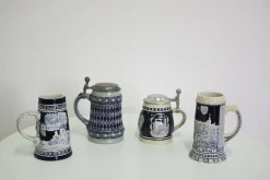 Porzellan Tassen, Westdeutschland, 1980er, 4er Set