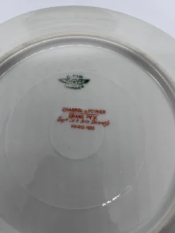 Porzellanteller Art Deco Chabrol und Poirier, 12er Set