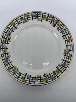 Porzellanteller Art Deco Chabrol und Poirier, 12er Set