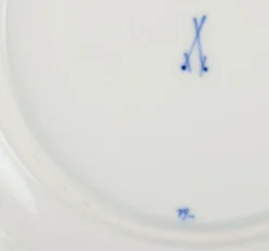 Porzellanteller mit Blauem Zwiebelmuster, Meissen, Deutschland, 5 . Set