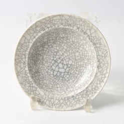 Porzellanteller mit Crackle Glasur von KPM Berlin, 1930er