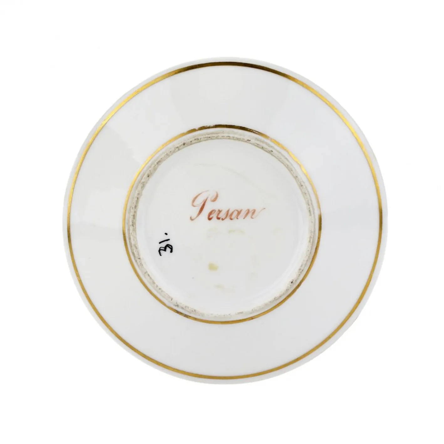 Porzellan Untertasse, 1820er