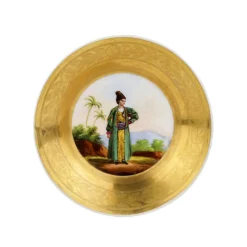 Porzellan Untertasse, 1820er