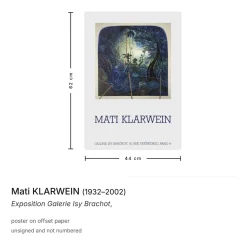 Poster Ausstellung in Galerie Isy Brachot von Mati Klarwein, 1980er