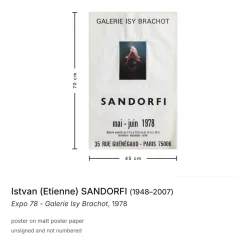 Poster Expo 78 Galerie Isy Brachot von Istvan Etienne Sandorfi, 1978