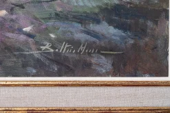 Post-Impressionist Künstler, Ernte der Ernte, Großes Ölgemälde, Gerahmt