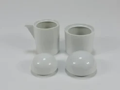 Postmoderne Cupola Zuckerdose & Milchkännchen von Mario Bellini zugeschrieben Rosenthal Studio-Line, 1980er