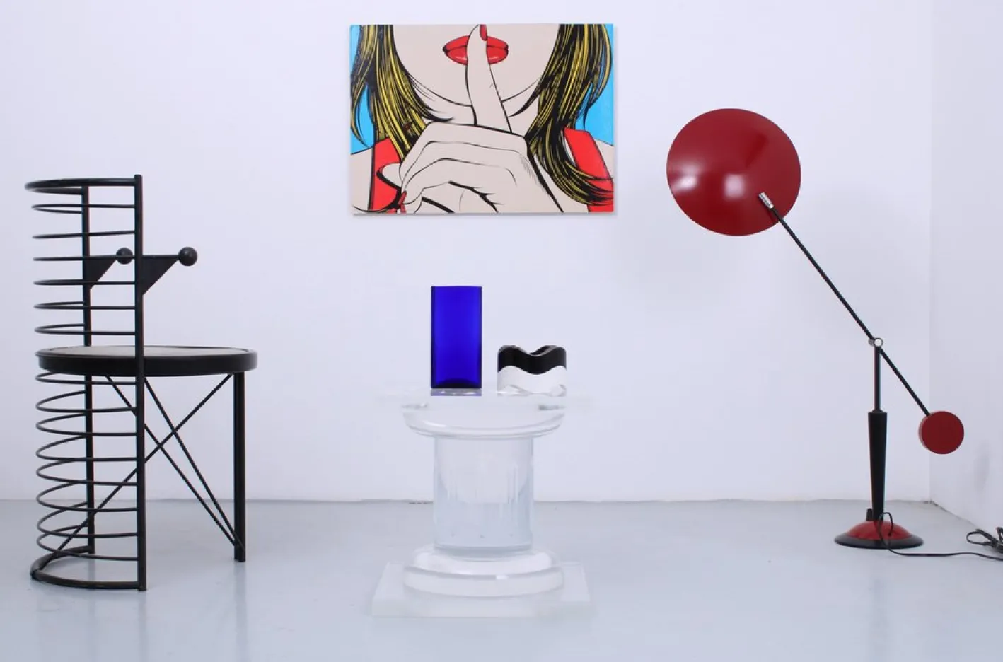 Postmoderne Pop Art Säule von Fabianart Roma, Italien, 1980er