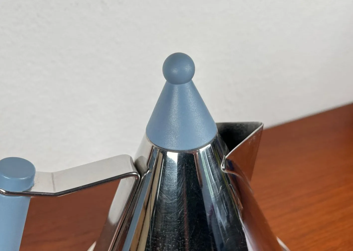 Postmoderner deutscher Wasserkocher aus Edelstahl von Fissler, 1980er