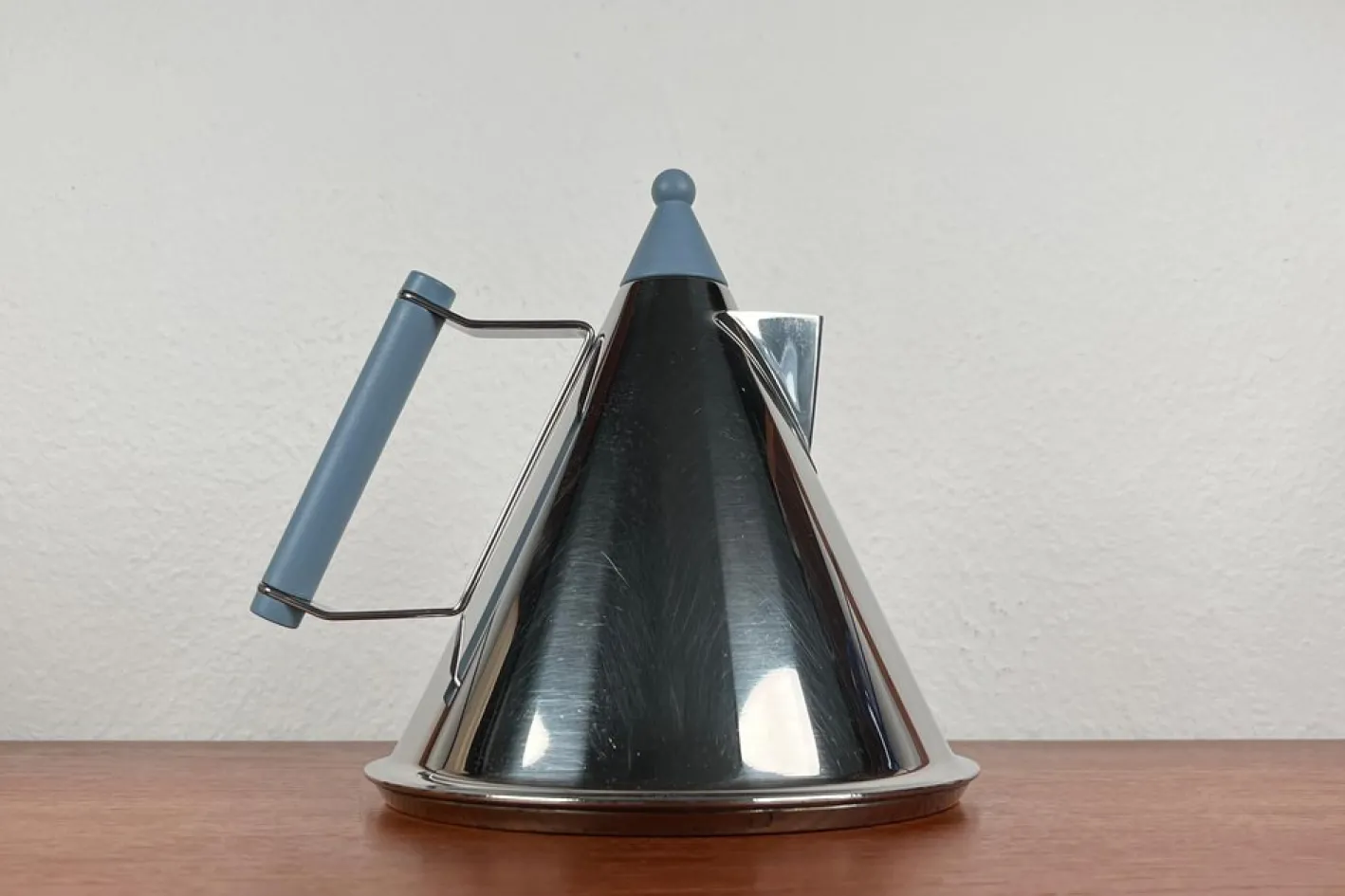 Postmoderner deutscher Wasserkocher aus Edelstahl von Fissler, 1980er
