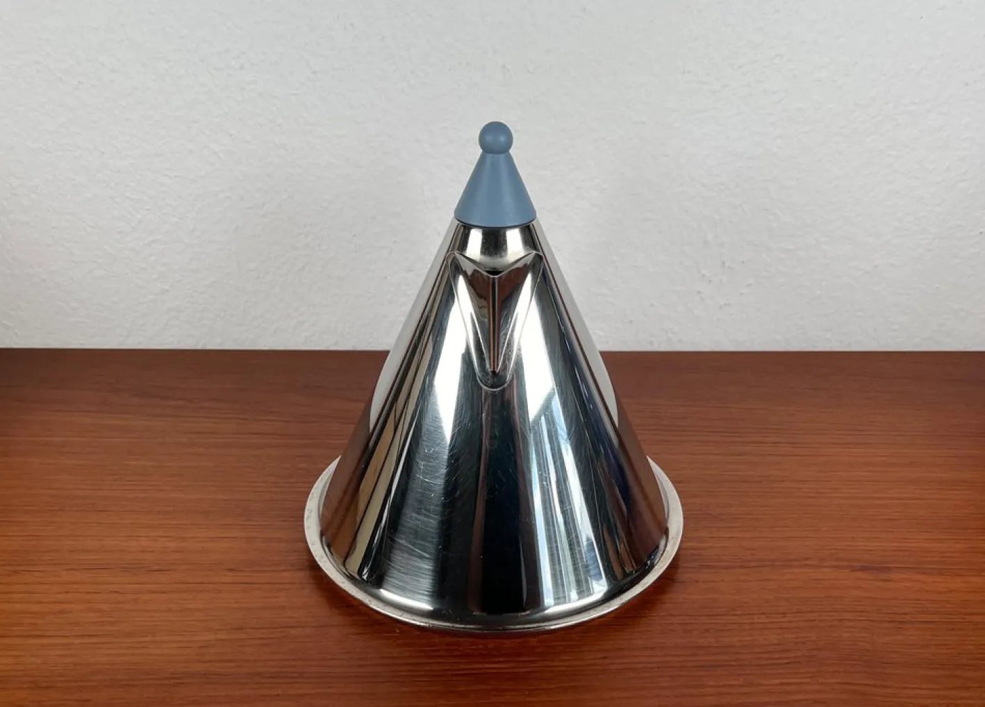 Postmoderner deutscher Wasserkocher aus Edelstahl von Fissler, 1980er