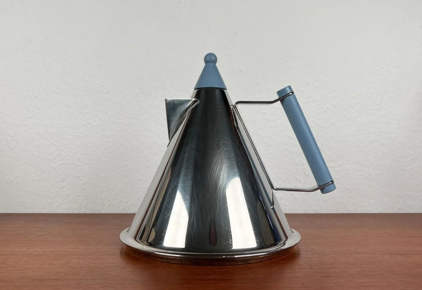 Postmoderner deutscher Wasserkocher aus Edelstahl von Fissler, 1980er