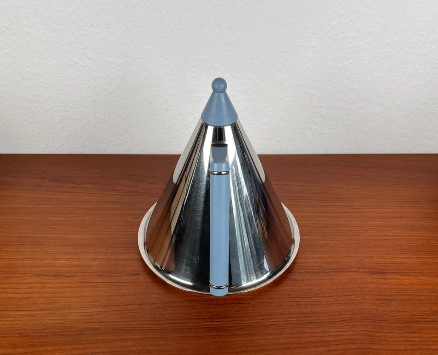Postmoderner deutscher Wasserkocher aus Edelstahl von Fissler, 1980er