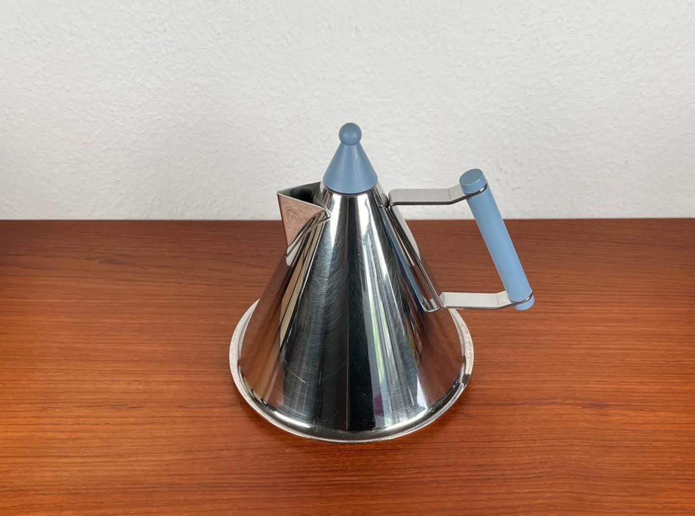 Postmoderner deutscher Wasserkocher aus Edelstahl von Fissler, 1980er