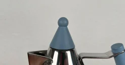 Postmoderner deutscher Wasserkocher aus Edelstahl von Fissler, 1980er