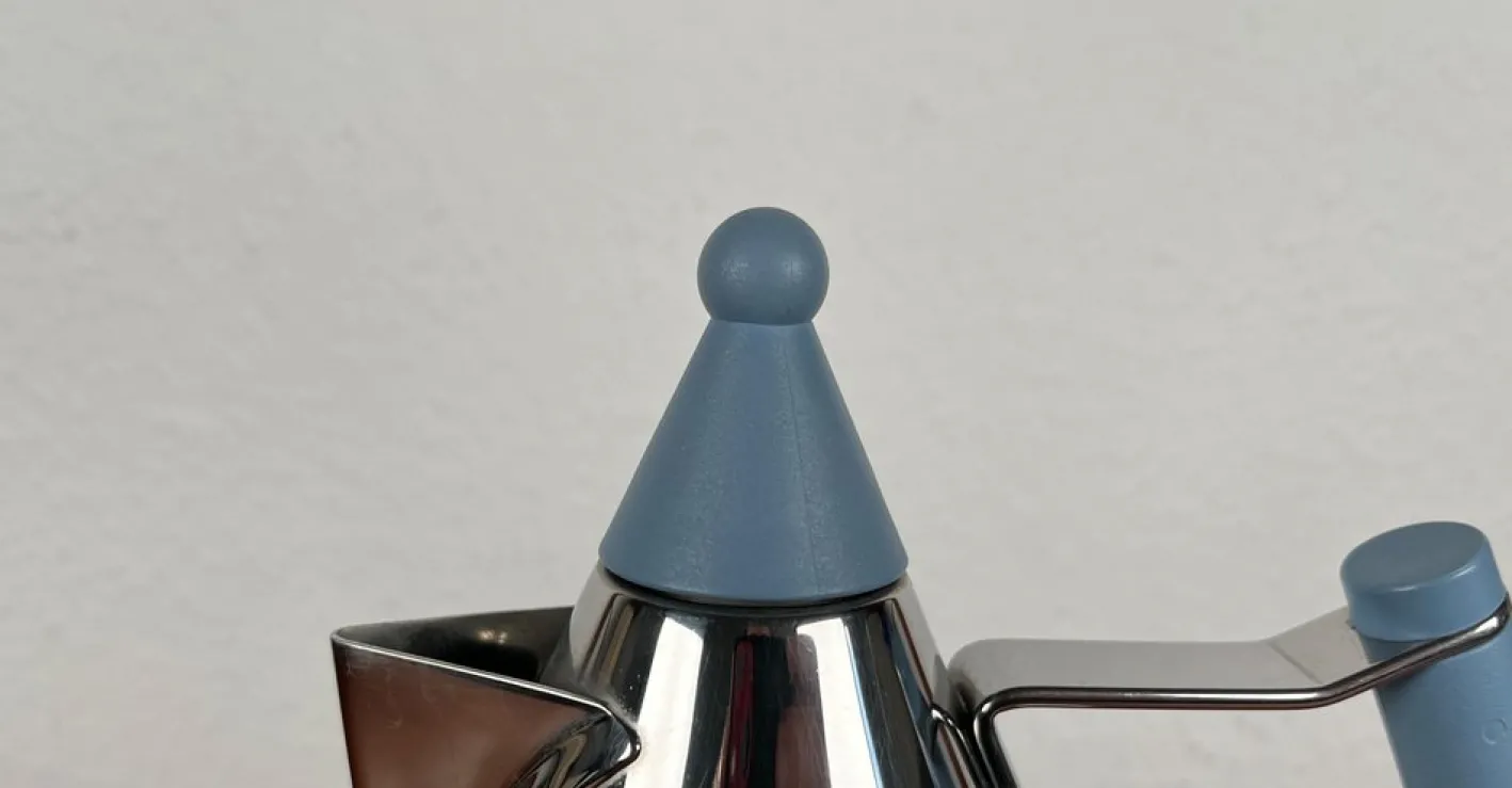 Postmoderner deutscher Wasserkocher aus Edelstahl von Fissler, 1980er