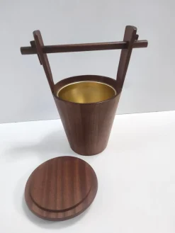 Postmoderner Eiskübel aus Ebonisierter Buche von Anri Form, Italien, 1970er