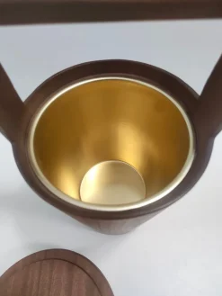 Postmoderner Eiskübel aus Ebonisierter Buche von Anri Form, Italien, 1970er