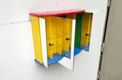 Postmoderner französischer Vintage Badezimmer Spiegelschrank von Decotec, 1980er