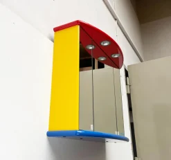 Postmoderner französischer Vintage Badezimmer Spiegelschrank von Decotec, 1980er