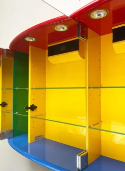 Postmoderner französischer Vintage Badezimmer Spiegelschrank von Decotec, 1980er