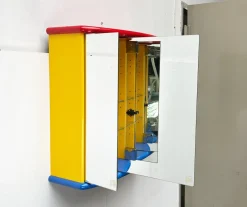 Postmoderner französischer Vintage Badezimmer Spiegelschrank von Decotec, 1980er