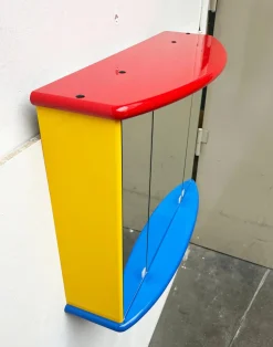 Postmoderner französischer Vintage Badezimmer Spiegelschrank von Decotec, 1980er