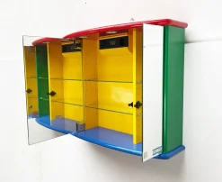 Postmoderner französischer Vintage Badezimmer Spiegelschrank von Decotec, 1980er