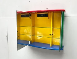 Postmoderner französischer Vintage Badezimmer Spiegelschrank von Decotec, 1980er