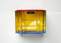 Postmoderner französischer Vintage Badezimmer Spiegelschrank von Decotec, 1980er