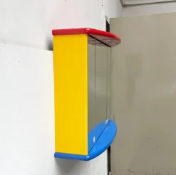 Postmoderner französischer Vintage Badezimmer Spiegelschrank von Decotec, 1980er