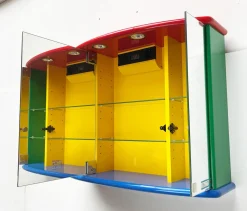 Postmoderner französischer Vintage Badezimmer Spiegelschrank von Decotec, 1980er