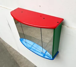 Postmoderner französischer Vintage Badezimmer Spiegelschrank von Decotec, 1980er