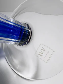 Postmoderner Kerzenhalter aus Glas von IVV - Industria Vetraria Valdarnese, Italien, 1980er