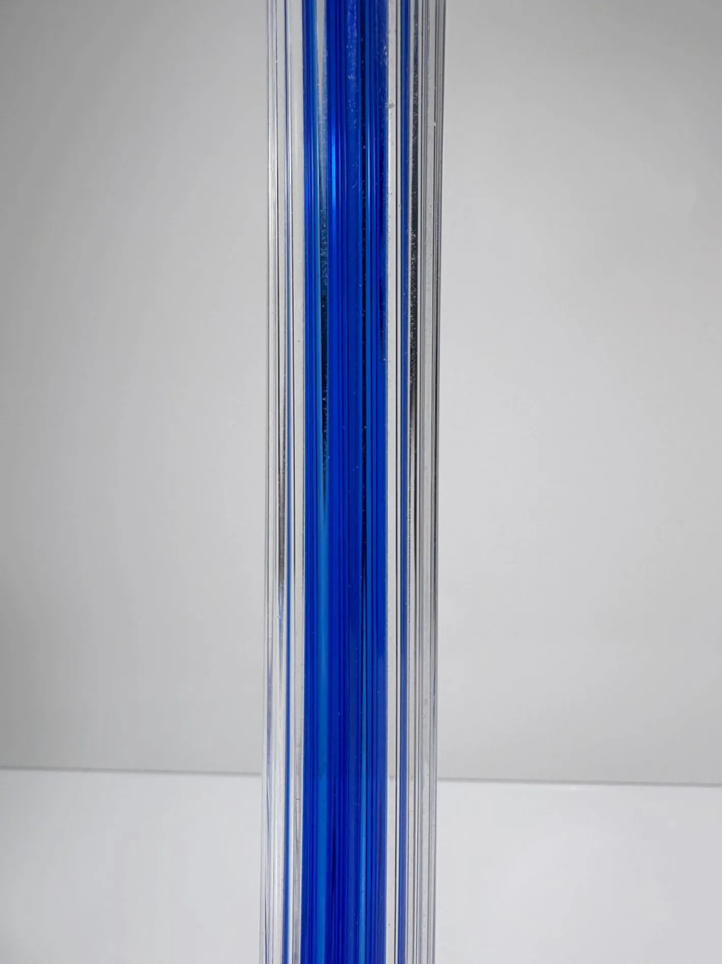 Postmoderner Kerzenhalter aus Glas von IVV - Industria Vetraria Valdarnese, Italien, 1980er