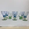 Postmodernes Bahia Glas Set aus geblasenem Glas von Bormioli Rocco, Italien, 1980er, 8er Set