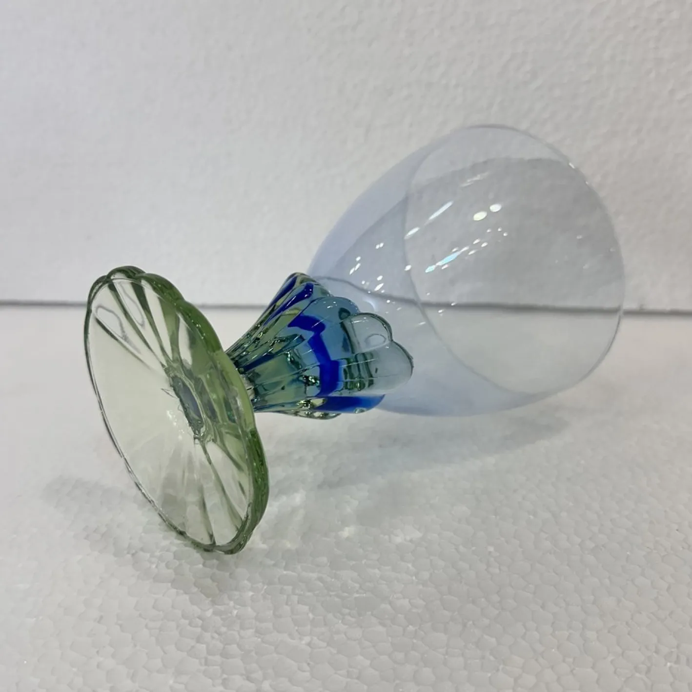 Postmodernes Bahia Glas Set aus geblasenem Glas von Bormioli Rocco, Italien, 1980er, 8er Set