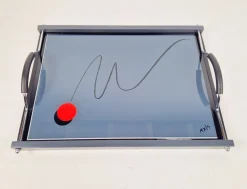 Postmodernes Vintage Tablett von Axis, Paris, 1980er