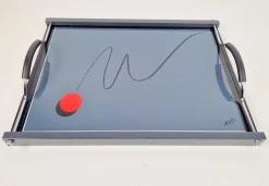Postmodernes Vintage Tablett von Axis, Paris, 1980er
