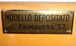 Primavera 57 Schlafzimmerserie aus Nussholz, Bruyère, Glas und Messing von Osvaldo Borsani für Atelier Borsani Varedo, 1957, 5er Set