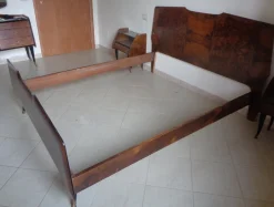 Primavera 57 Series Bett aus Bruyèreholz & Messing von Osvaldo Borsani für Atelier Borsani Varedo, 1957