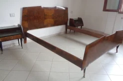 Primavera 57 Series Bett aus Bruyèreholz & Messing von Osvaldo Borsani für Atelier Borsani Varedo, 1957