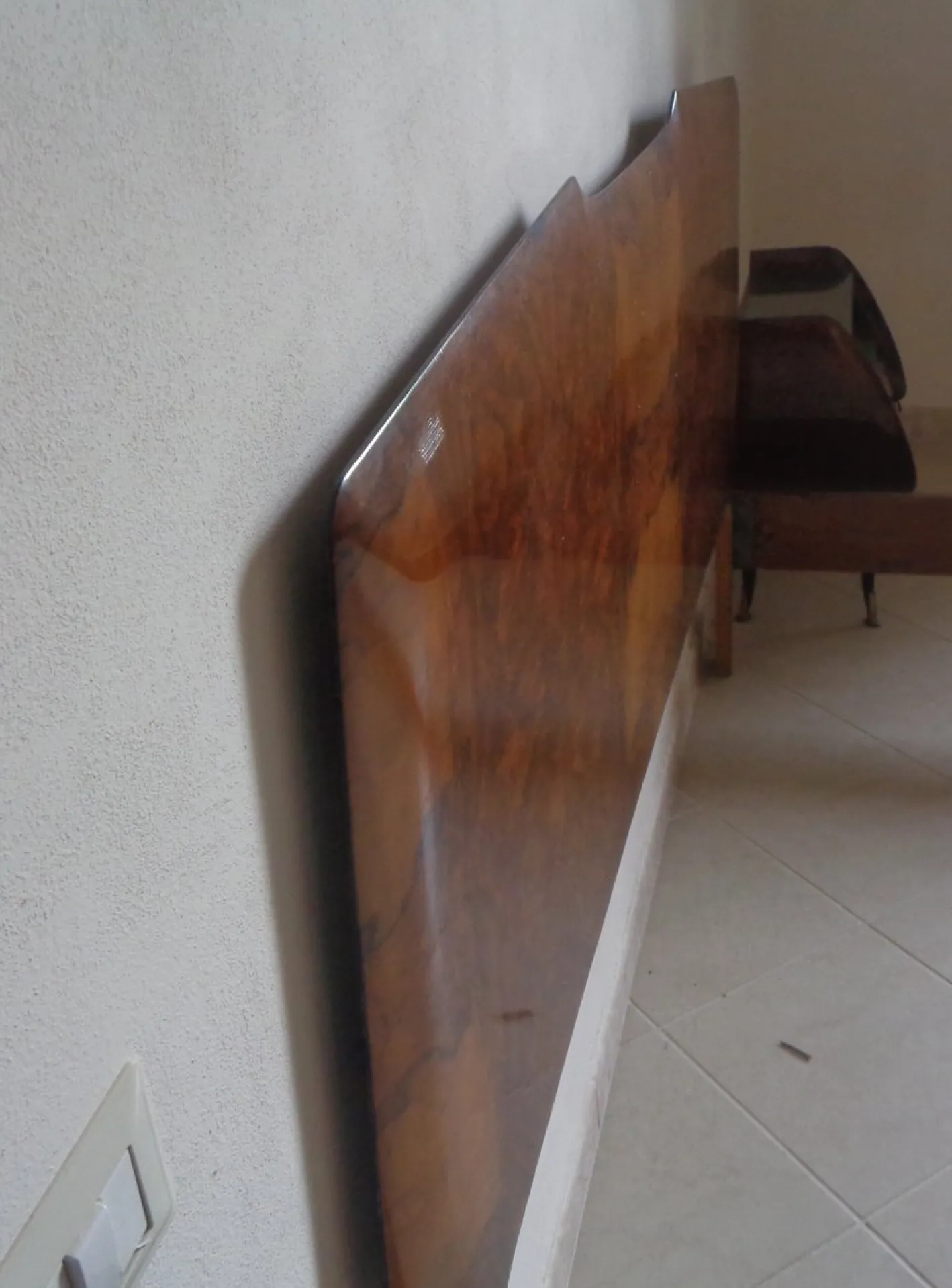 Primavera 57 Series Bett aus Bruyèreholz & Messing von Osvaldo Borsani für Atelier Borsani Varedo, 1957